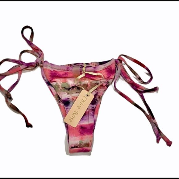 Revolve Chloe Rose Swimwear Dream On Triangle Bikini Set - Picture 10 of 10